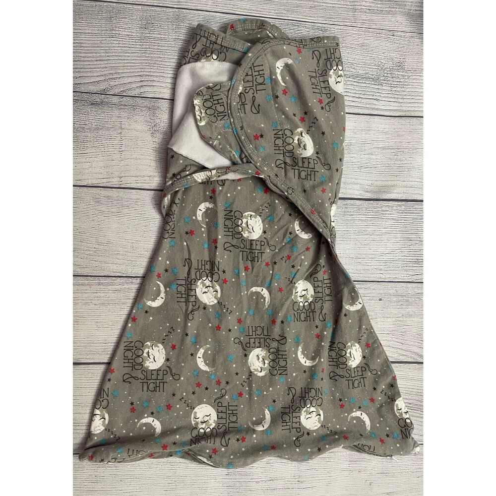 Sleeping Baby Moon & Stars Zipadee-Zip Zippy Baby Swaddle, Size Medium/Large